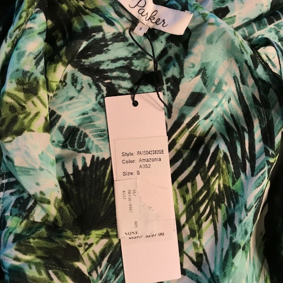 Parker Kansas Asymmetrical Hem Maxi Dress S - Picture 7 of 7